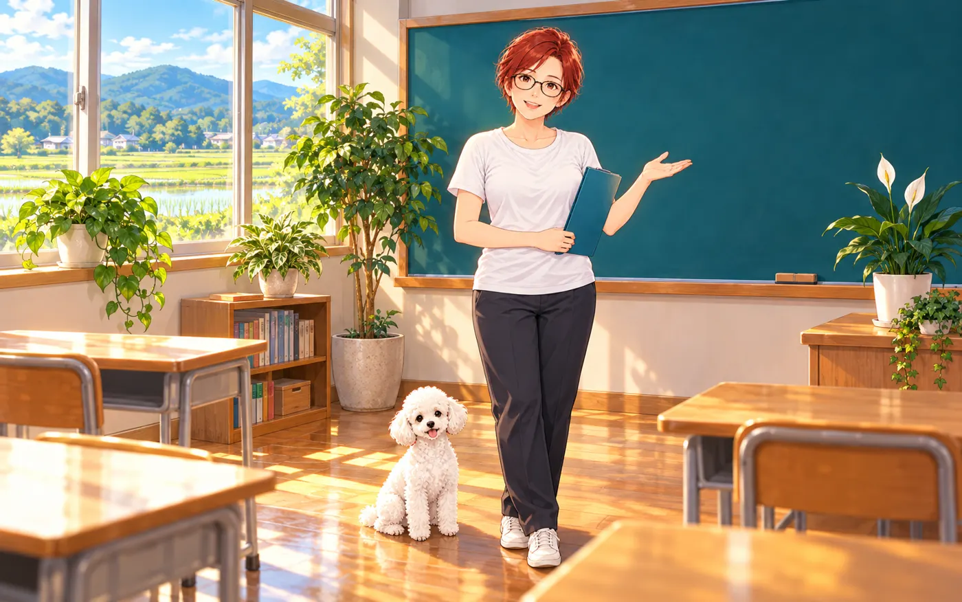 深田塾の教室のイメージイラスト