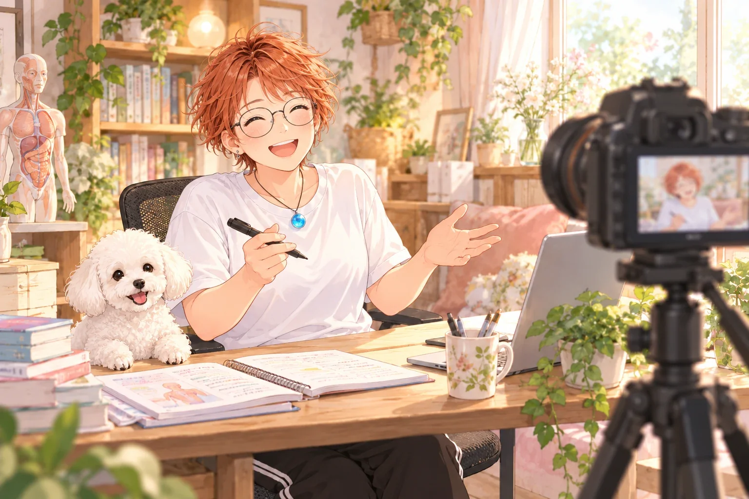 動画教材をつくる時間のイメージイラスト