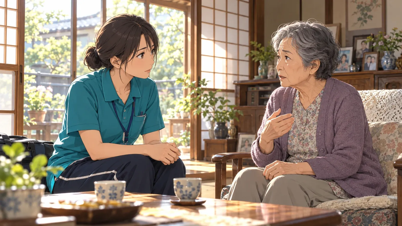 患者さんの話を聴くのイメージイラスト