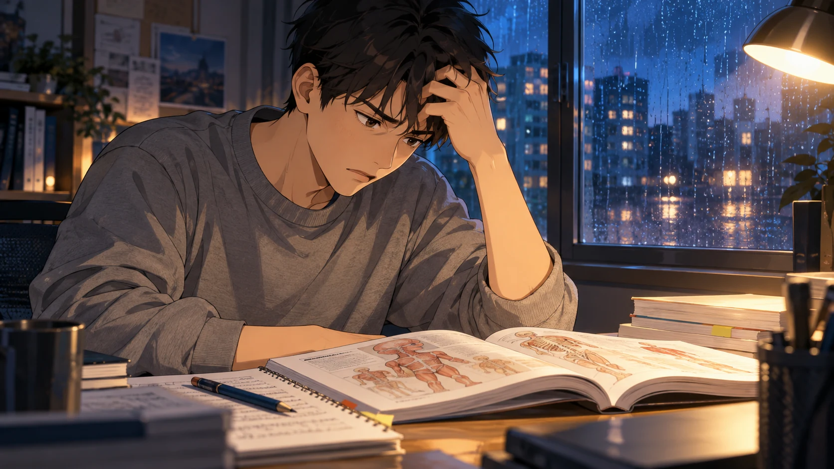 わからなくて、手が止まるのイメージイラスト