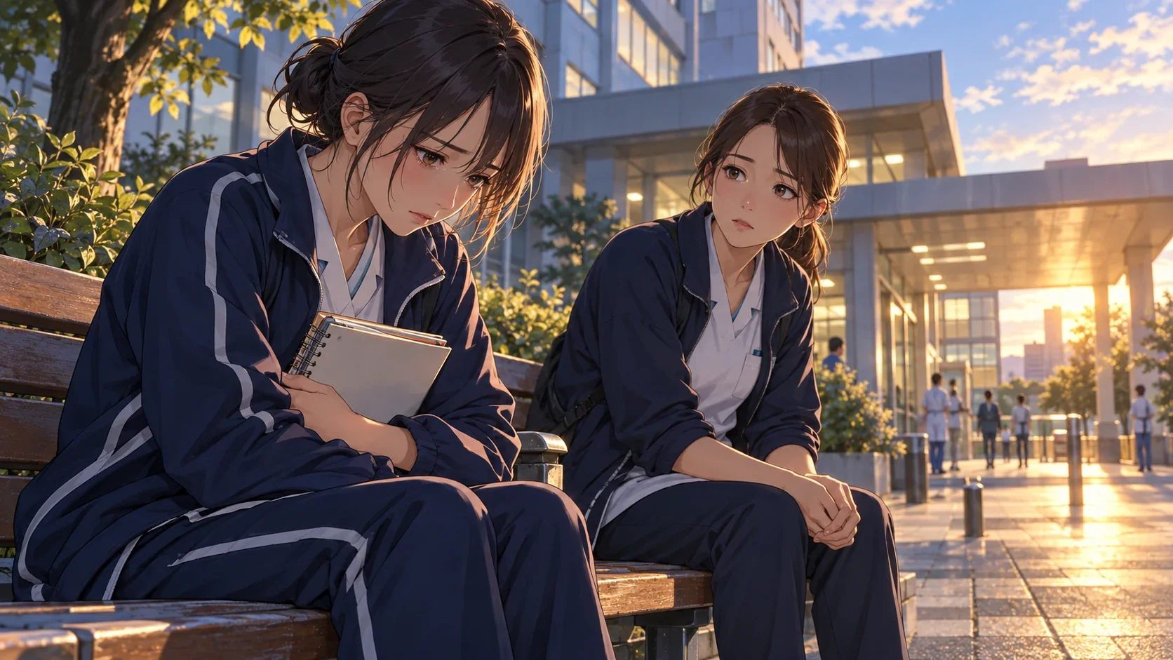 実習のあと、言葉が出ないのイメージイラスト