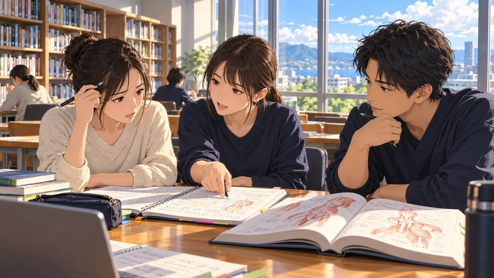 仲間に、わからないと言えるのイメージイラスト